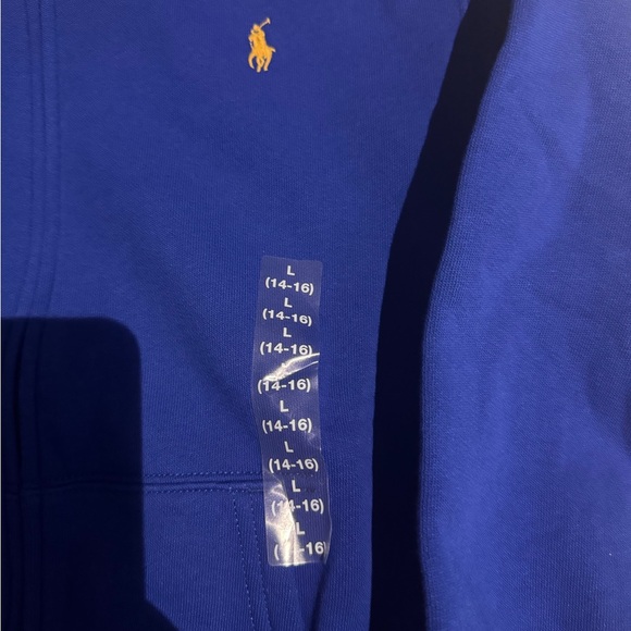 Ralph Lauren Blue Zip-Up Hoodie - Picture 5 of 7